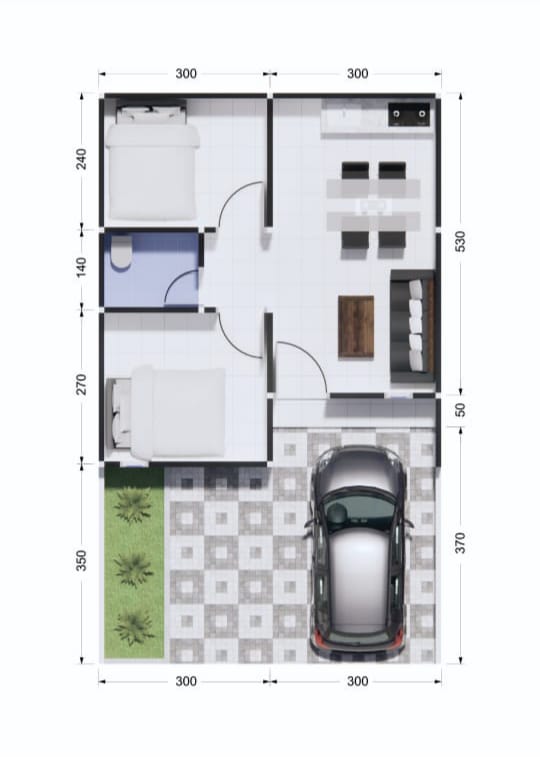 Denah rumah Bumi Sakinah Hill